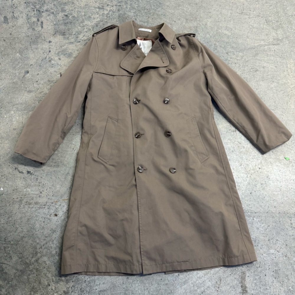 Misty Harbor Vintage Women’s Tan Trench Coat Size‎ 38 Y2k Retro Winter Classic